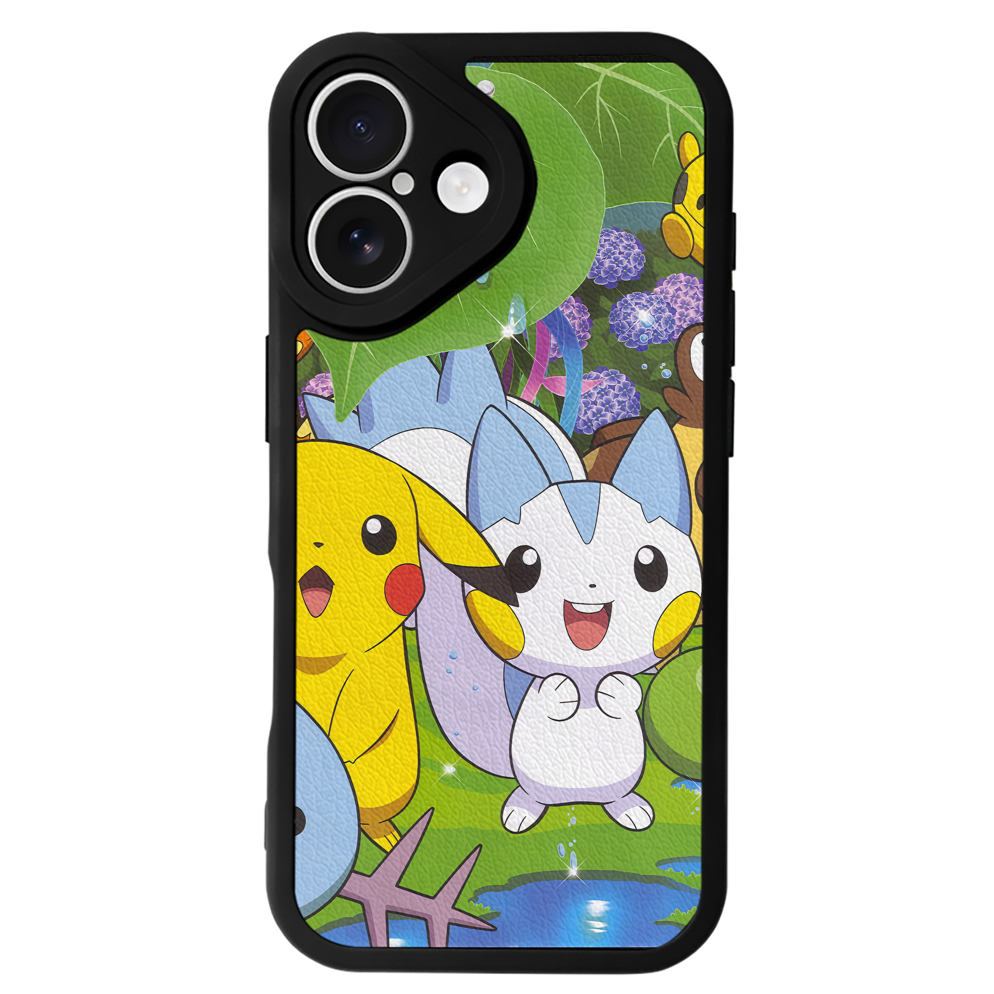 （画像用） ポケットモンスター Pokémon 【iPhone 16シリーズ対応】シリコンスマホケース（レザー調） 材質：シリコン